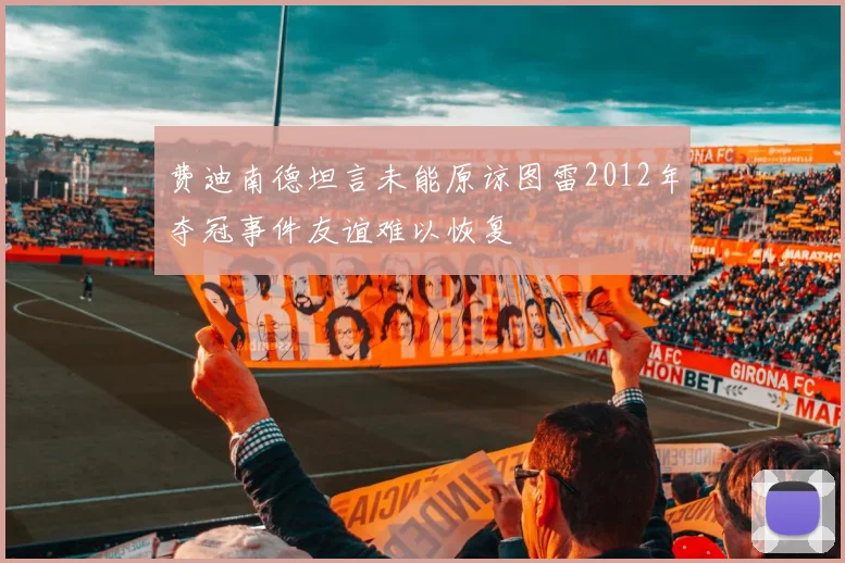 费迪南德坦言未能原谅图雷2012年夺冠事件友谊难以恢复
